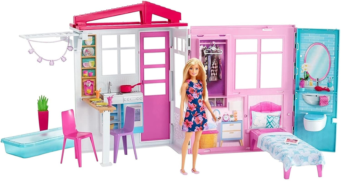 Doll House Fully Furnished With Doll | Barbie