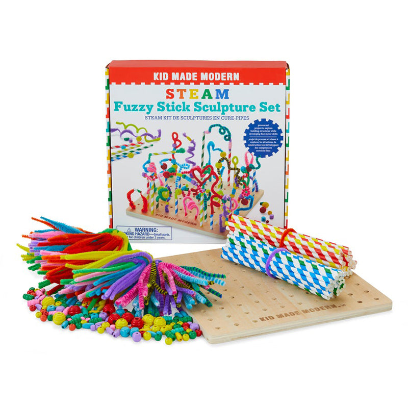 STEAM Fuzzy Stick Sculpture Set | Kid Made Modern