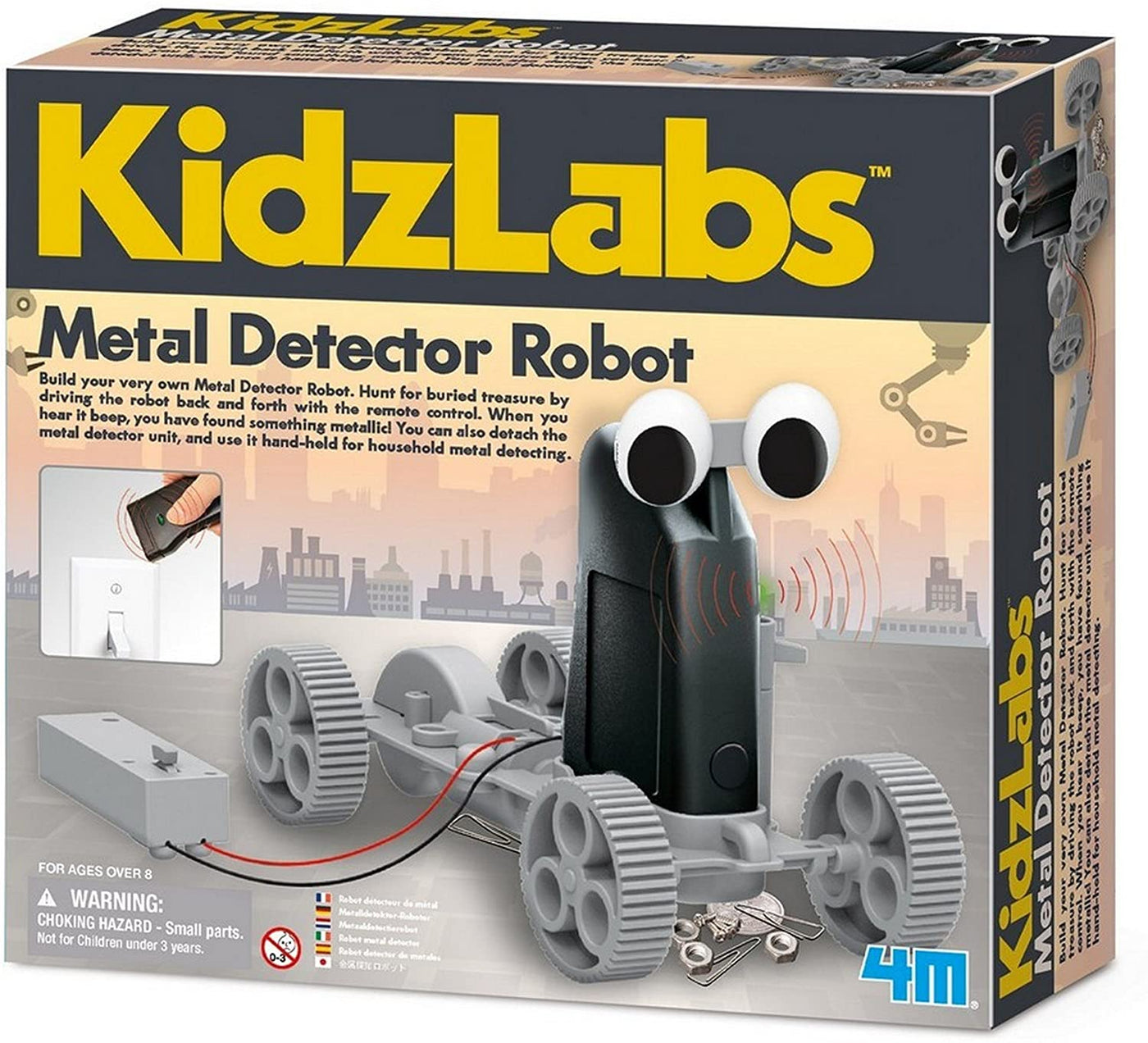 Kidzlabs: Metal Detector Robot Kit | 4M