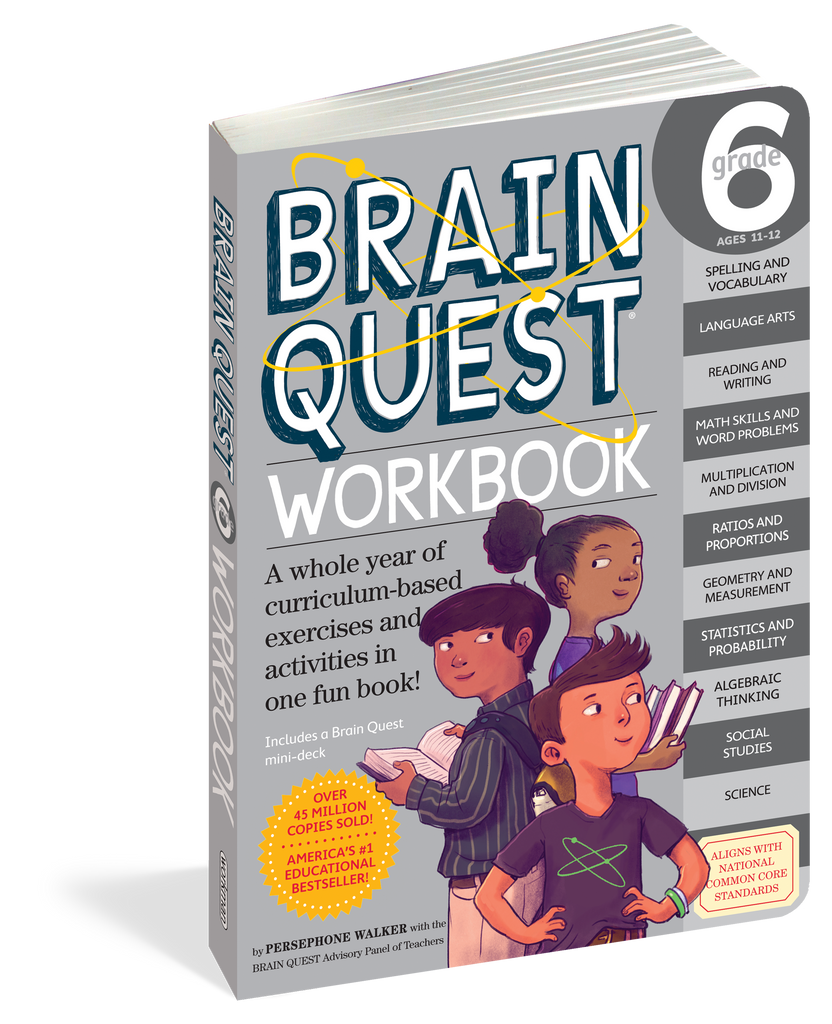 Brain Quest Workbook: 6th Grade - Paperback | Workman
