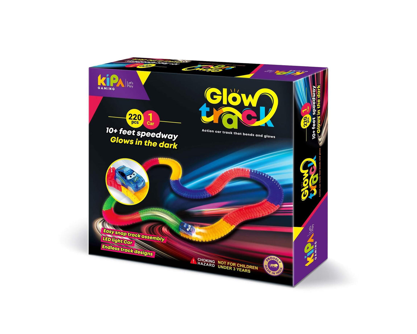 Glow Track With Car - 220 PCS | Kipa Gaming