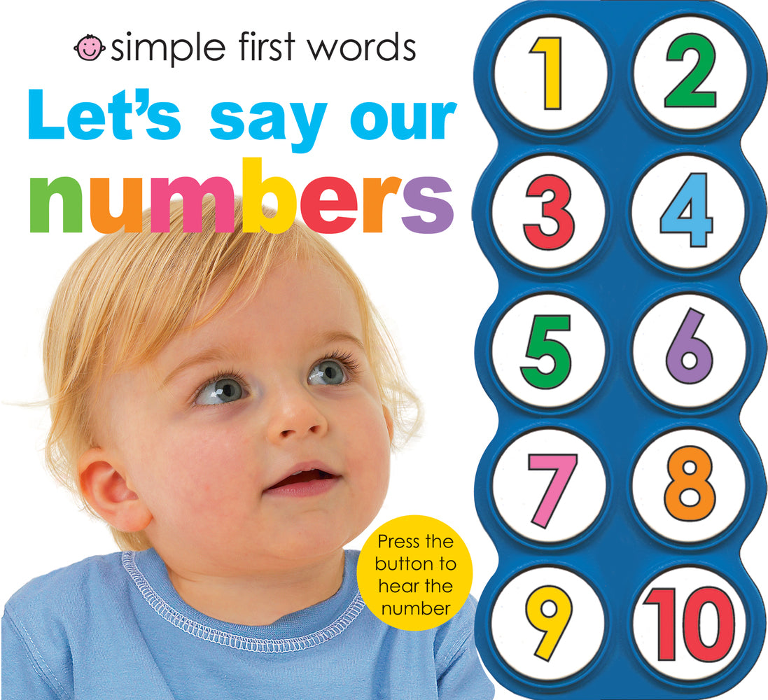 Simple First Words: Sound Book, Let's Say Our Numbers - Board Book | Priddy Books