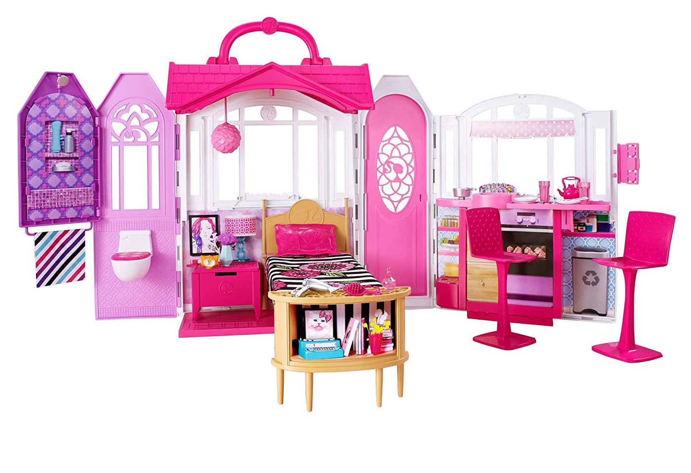 Glam Getaway House Bed and Bath Playset | Barbie