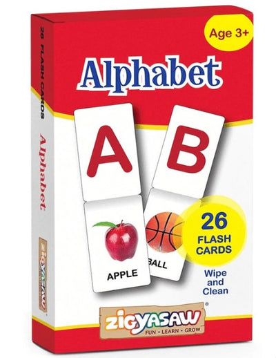 Alphabet: Wipe And Clean - Flash Card | Zigyasaw