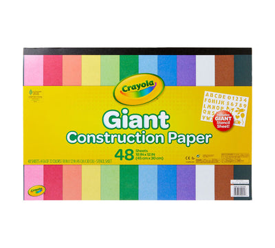 Giant Construction Paper With Stencils - 48 Count | Crayola