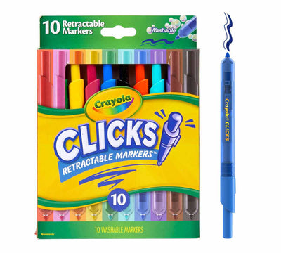 Super Clicks Retractable Markers, 10 Count | Crayola