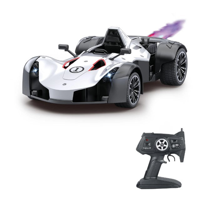 Die-Cast Spray R/C Sports - White | Playzu