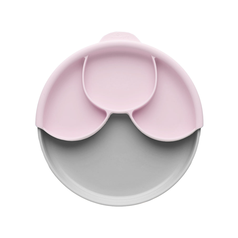 Healthy Meal Plate Set - Grey Pink | Miniware