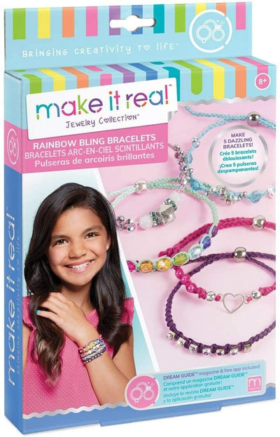 Rainbow Bling Bracelets - Multicolor | Make It Real