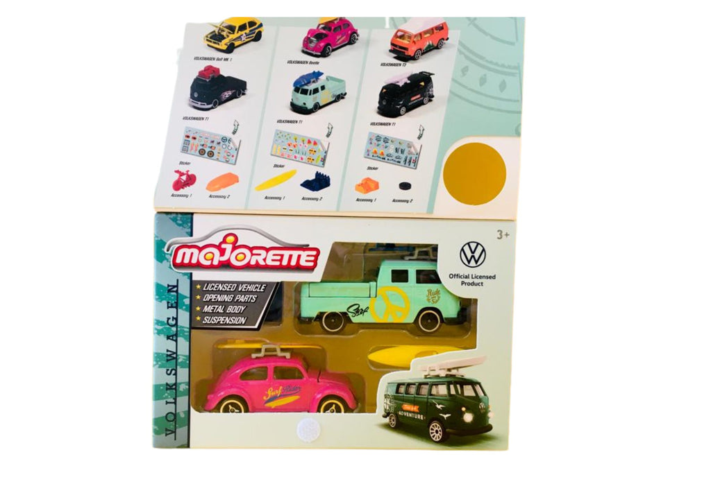 VW The Originals 2 Pieces Set : Volkswagen T1 and Volkswagen Beetle | Majorette