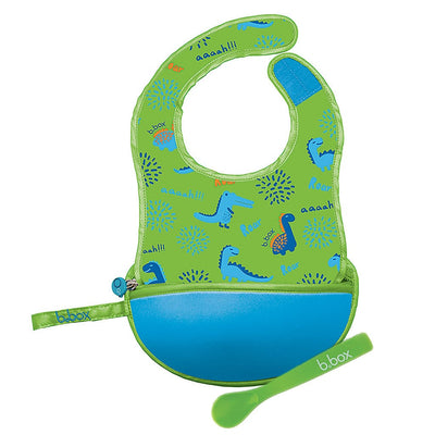 Travel Bib & Spoon Set - Blue Green | b.box by B.Box Baby Care