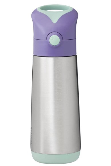 Insulated Straw Sipper: Water Bottle 500ml - Lilac Pop Purple | B.Box