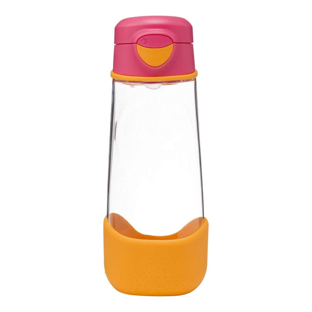 Tritan Sport Spout Drink Bottle: 600ml- Strawberry Shake Pink Orange | b.box