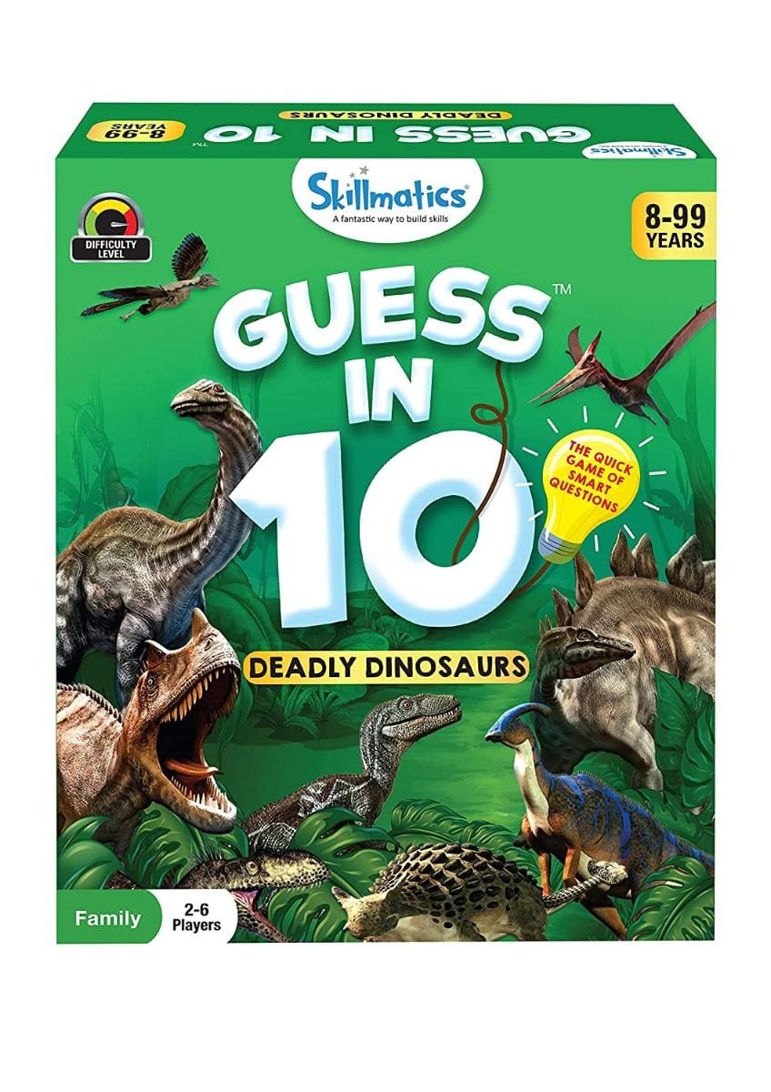 Guess In 10 - Deadly Dinosaurs | Skillmatics – Krazy Caterpillar