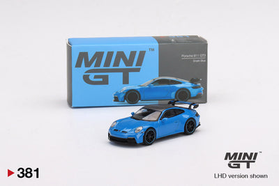 Porsche 911 (992) GT3 Shark Blue - 1:64 | Mini GT