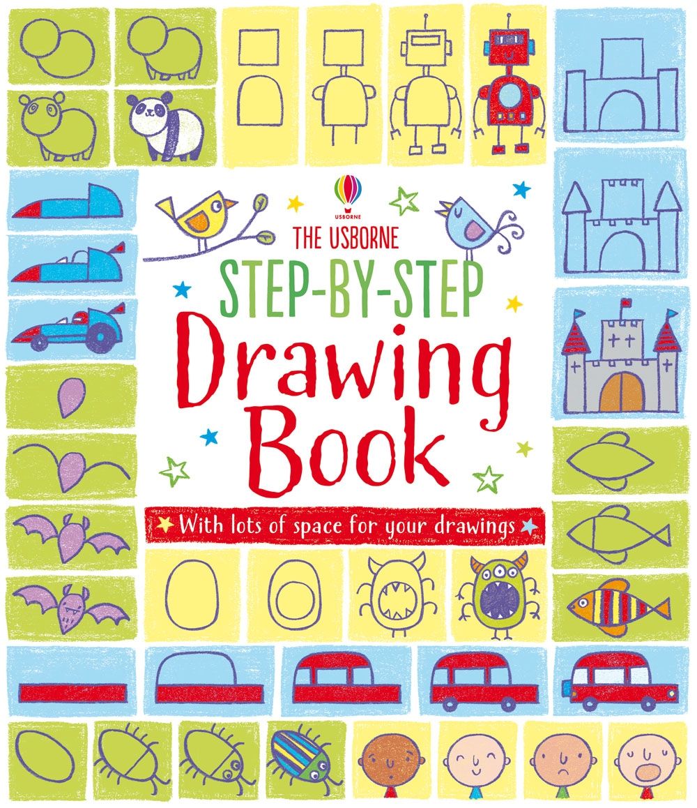 Drawing Book -Step-by-Step - Paperback | Usborne