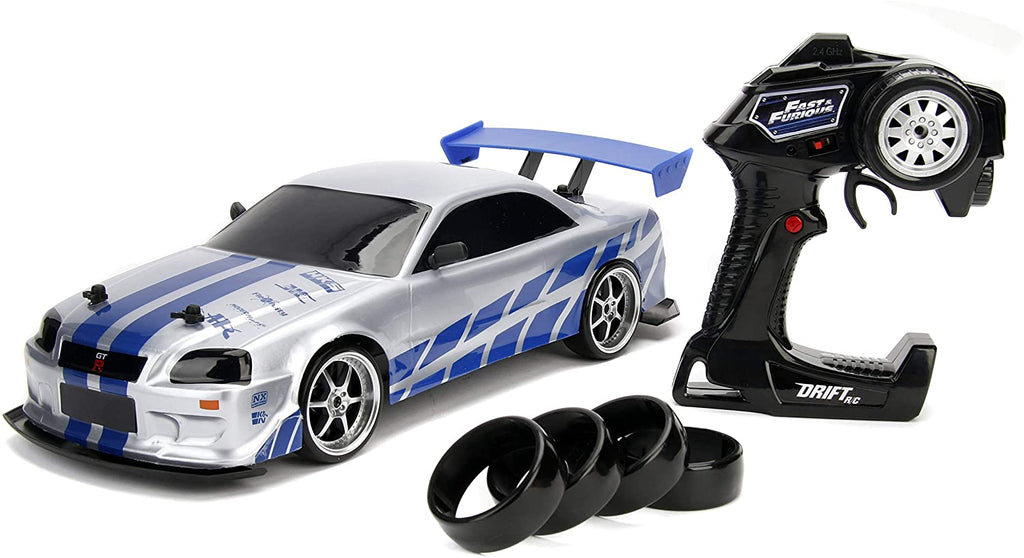 Fast & Furious Brian's Nissan Skyline GT-R (BNR34) (1: 10 Scale) | Jada Toys