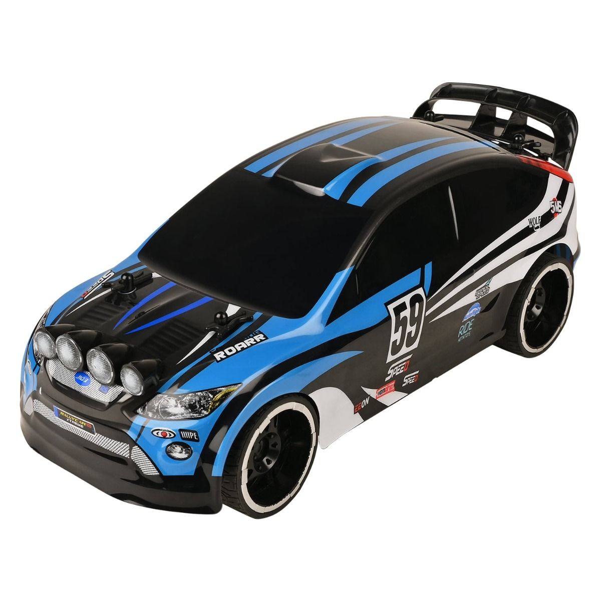 Rally Xtreme Break The Target - RC Car 1:16 - Blue | Playzu