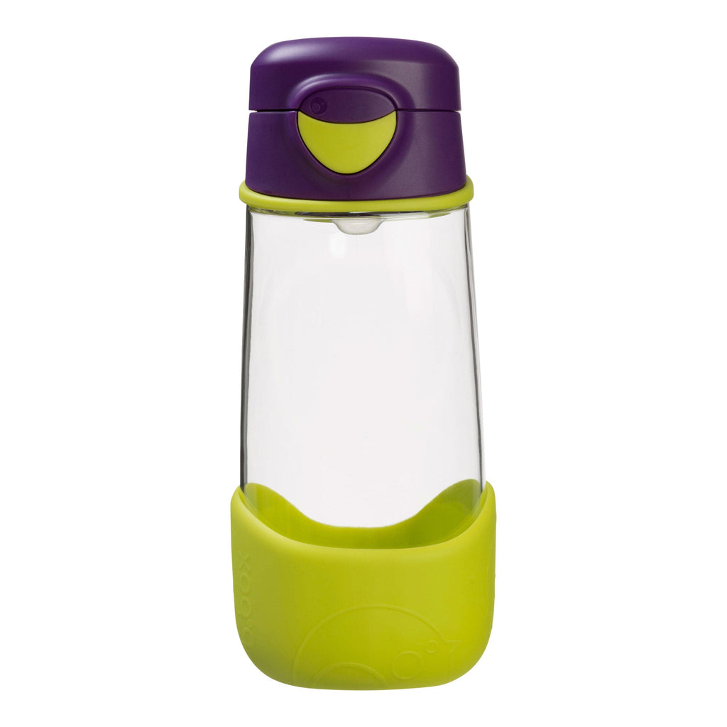 Tritan Sport Spout Drink Bottle 450ml – Passion Splash Purple Green | b.box