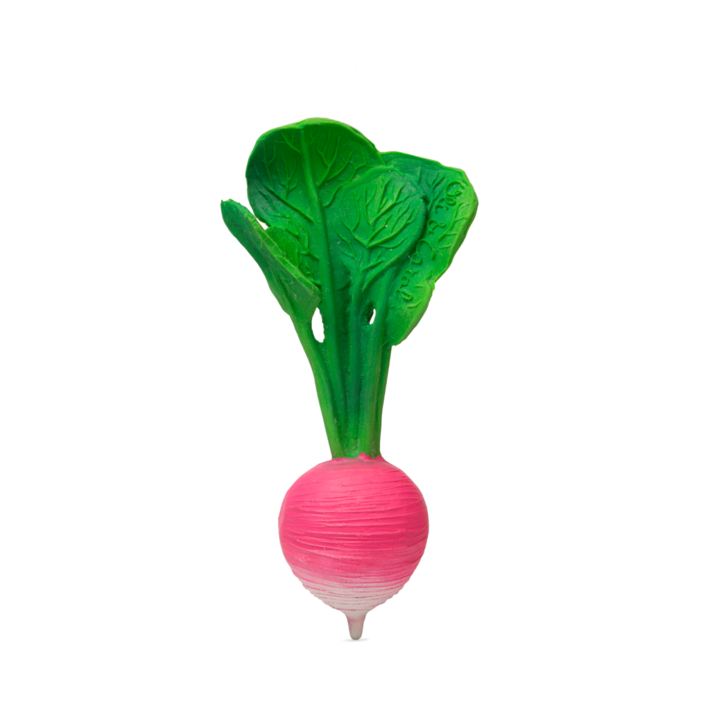 Ramona The Radish Natural Rubber Teether | Oli & Carol