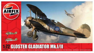 A02052A Gloster Gladiator Mk.I/Mk.II Scale Model Kit (1:72) | Airfix