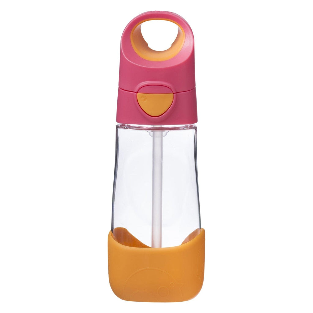 Tritan Straw Drink bottle 450 ml: Strawberry Shake - Pink Orange | B.box