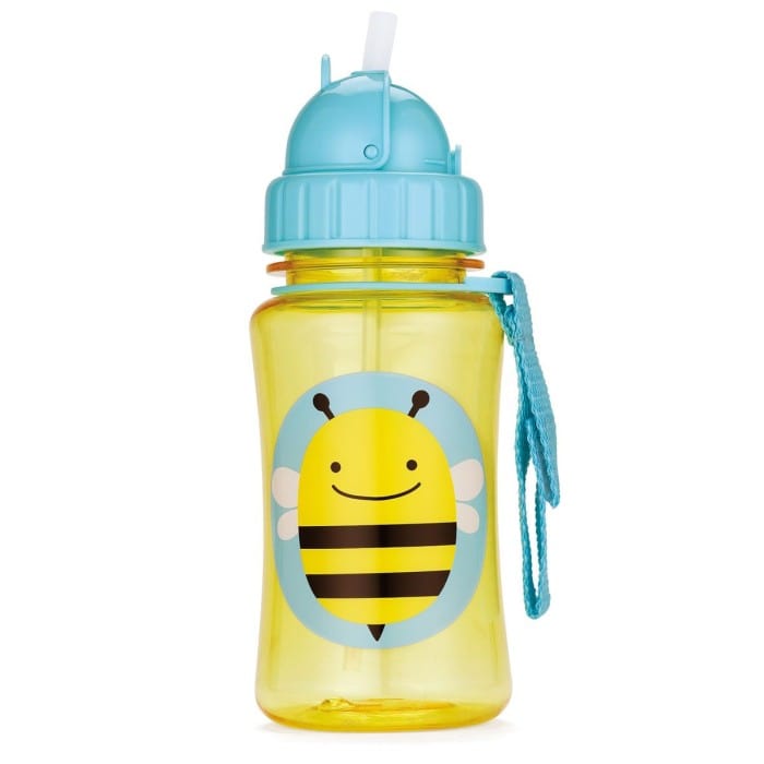 Zoo Straw Bottle: 390ml - Bee | Skip Hop