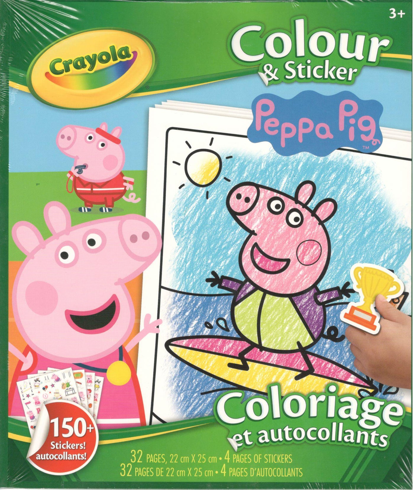 Peppa Pig: Colour & Stickers Book - Paperback | Crayola