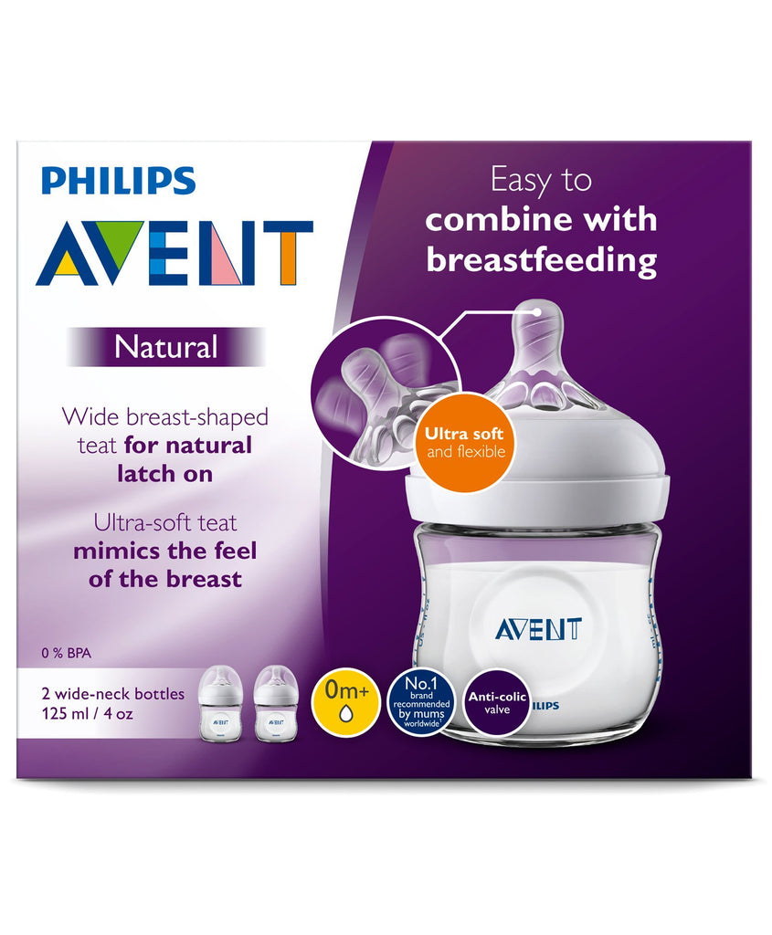 Natural 2.0 Bottle125ml Pack of 2 (SCF030/20) | Philips Avent