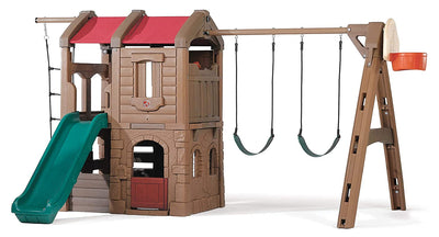 Np Adv. Lodge Center with Swings and Slide | Step2