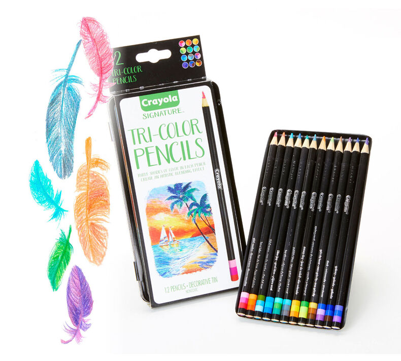 Signature Tri-Colour Pencils - 12 Count | Crayola