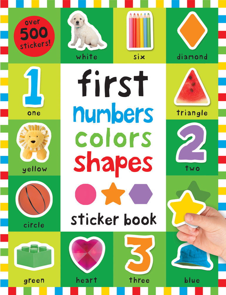 First Numbers, Colors, Shapes Sticker Book - Paperback | Priddy Books