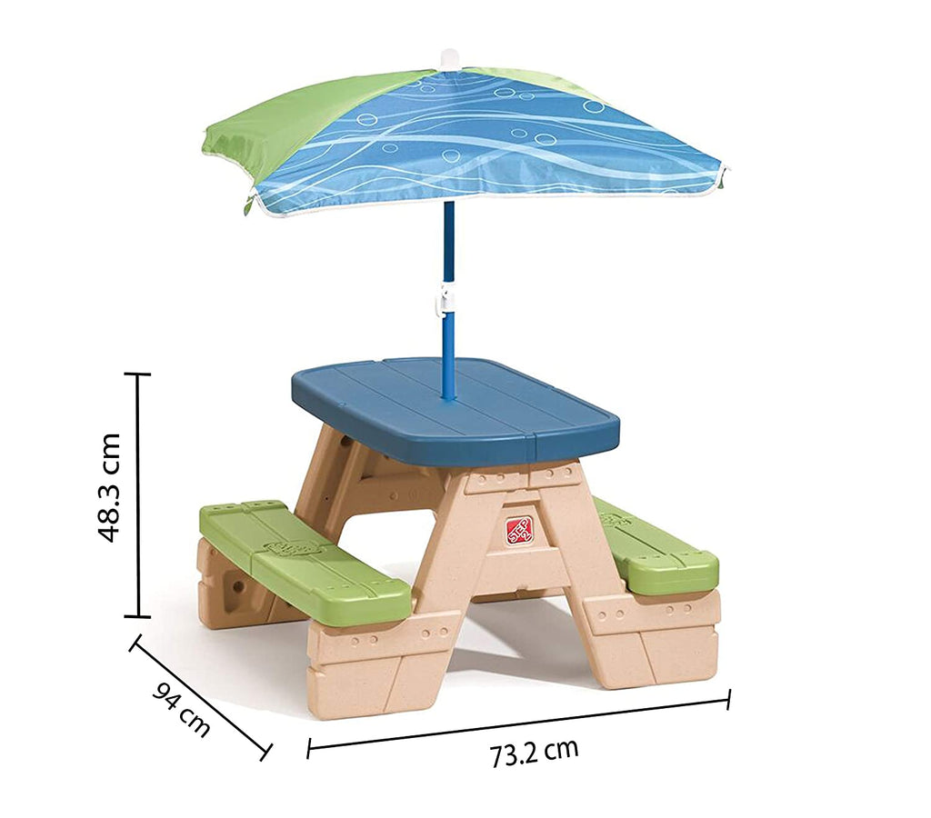 Sit & Play Picnic Table with Umbrella | Step2