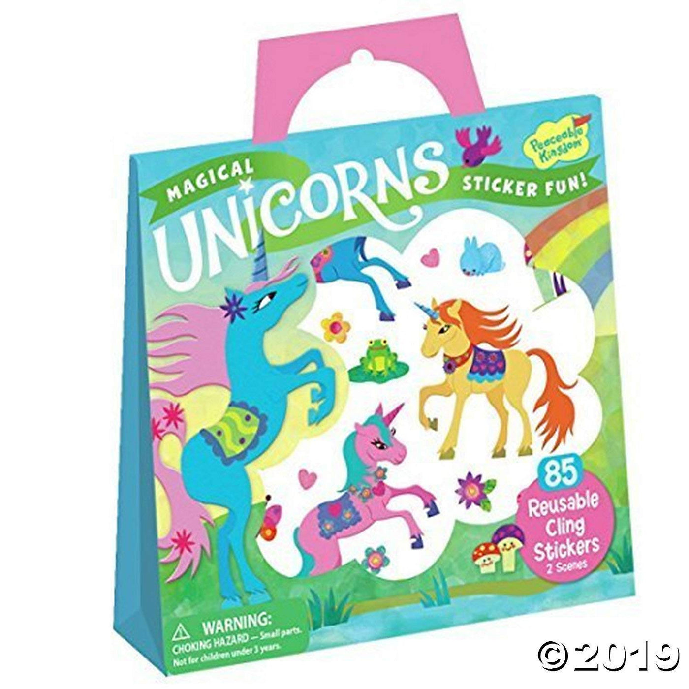 Reusable Sticker Tote - Magical Unicorns