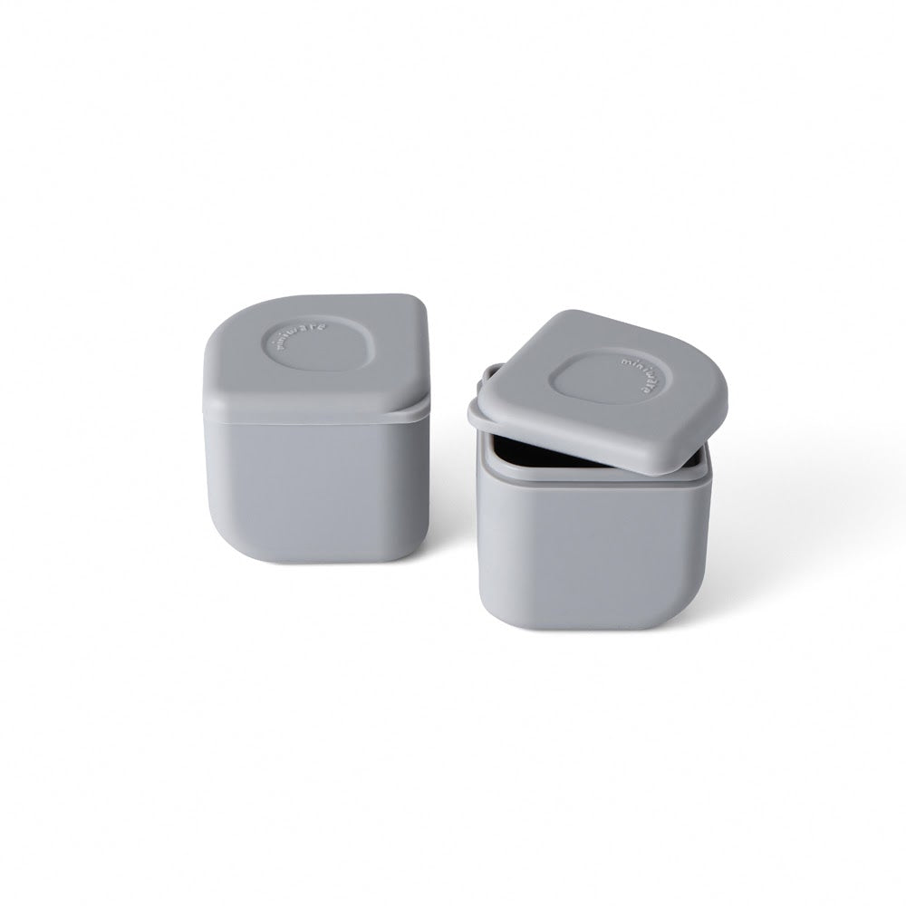 Leakproof Silipods: 2 Piece - Grey | Miniware