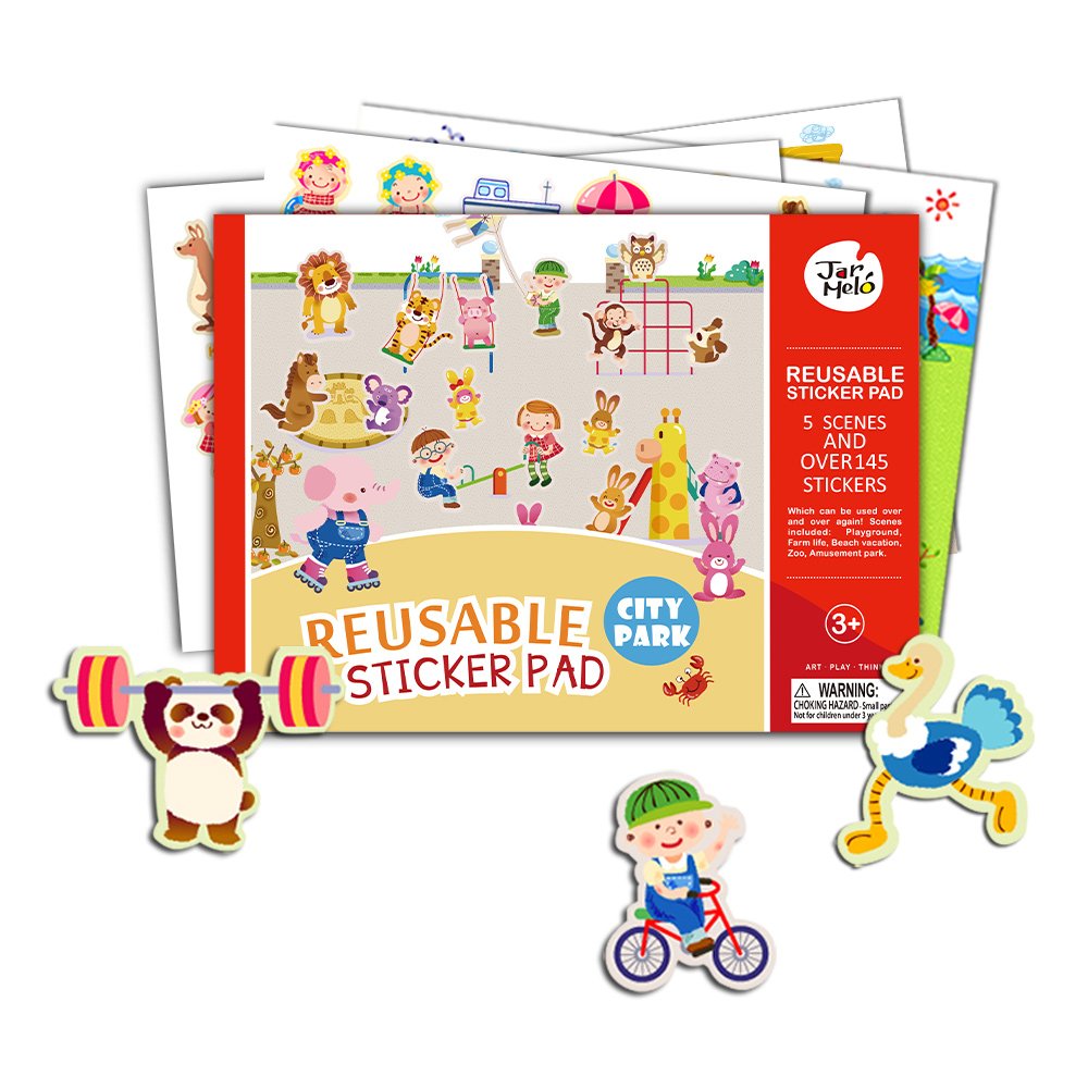 Reusable Stickers Pad: City Park | Jar Melo