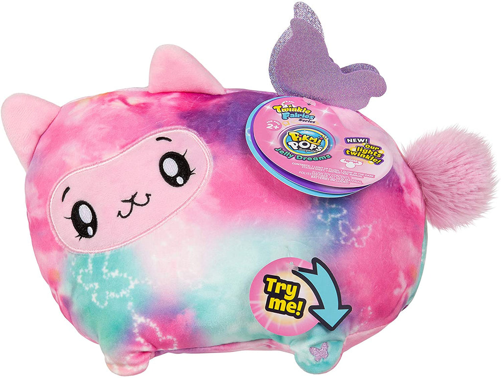 Jelly Dreams Twinkle, Fairies Series - LED Light Up Glowing Plush | Pikmi Pops Surprise!
