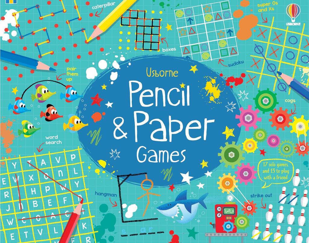 Pencil and Paper Games - Paperback | Usborne