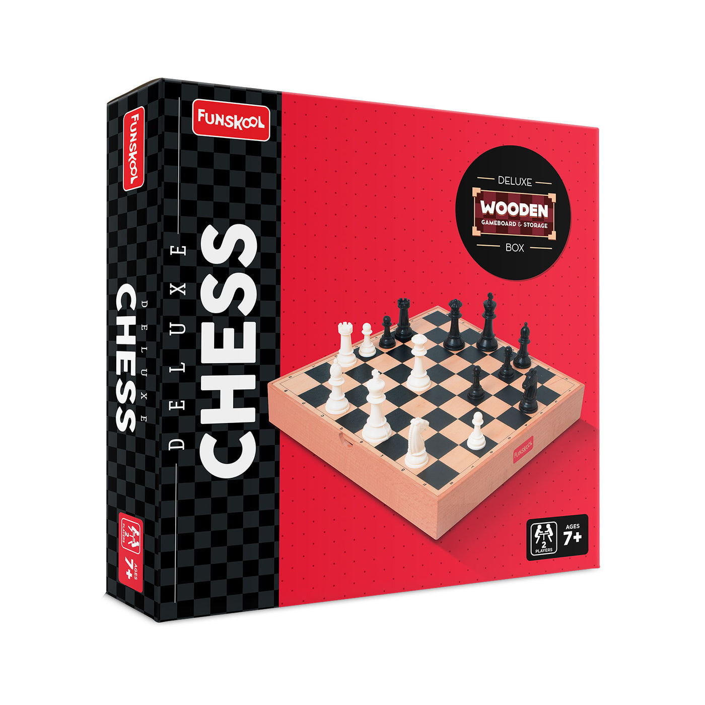 Deluxe Chess - Wooden Gameboard & Storage | Funskool