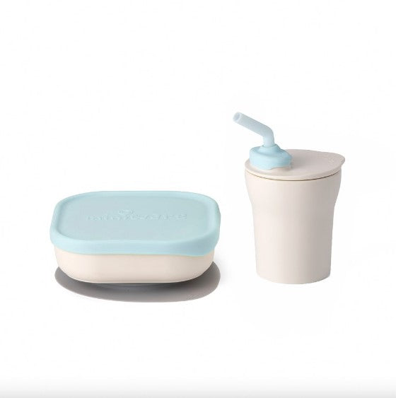 Sip & Snack Feeding Set - Vanilla Blue | Miniware