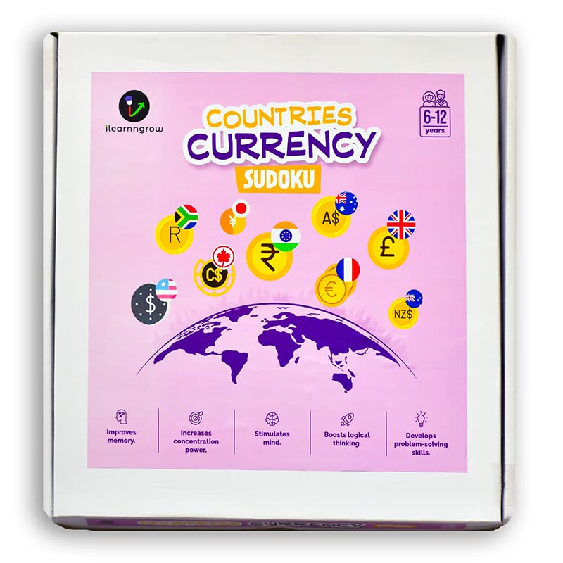 Country Currency Sudoku | Ilearngrow