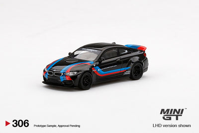 LB★WORKS BMW M4 Black W/ M Stripe - 1:64 | Mini GT