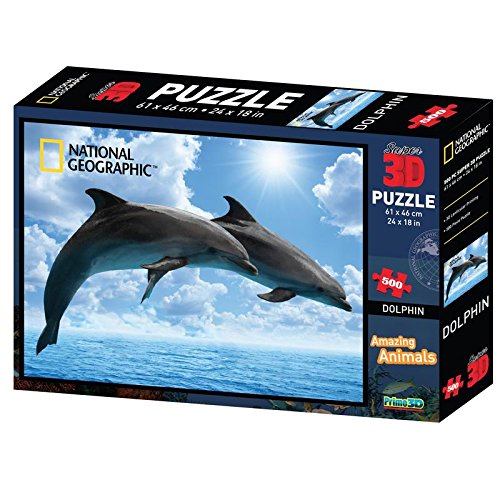 Dolphins Super 3D Puzzle (500 Pieces) | National Geographic