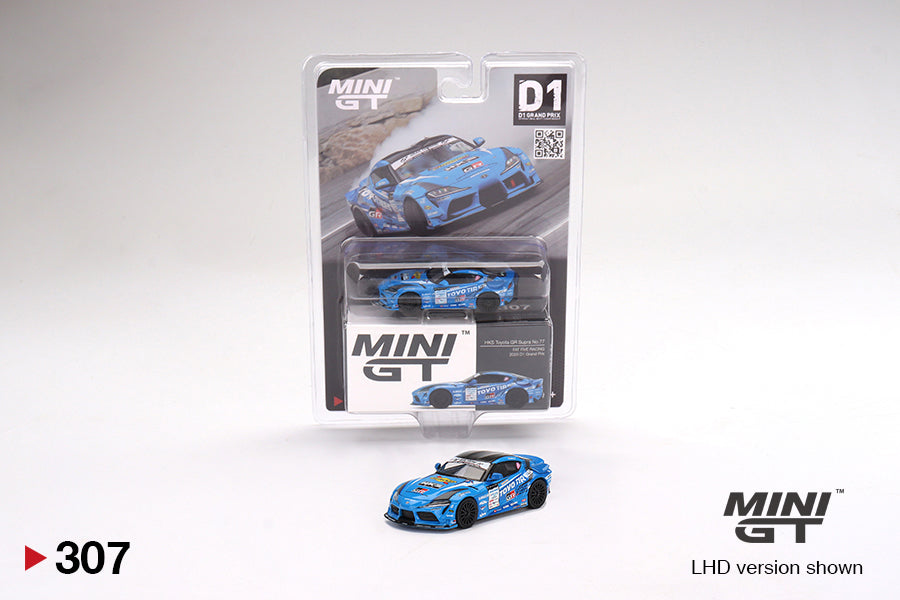 HKS Toyota GR Supra No.77 FAT FIVE RACING 2020 D1 Grand Prix - 1:64 | Mini GT