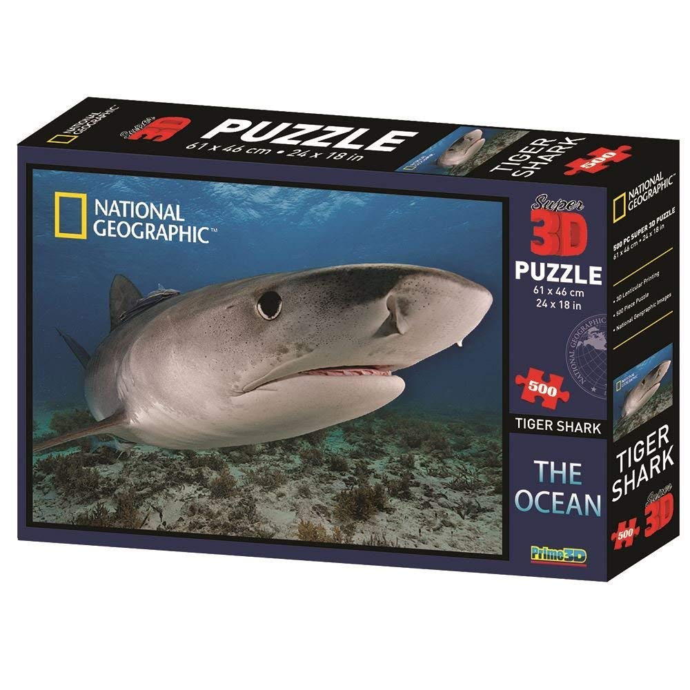 Ocean Tiger Shark 3D Jigsaw Puzzle (500 PCS) | National Geographic