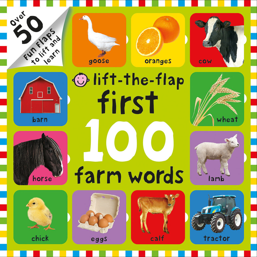 First 100 Lift The Flap Farm Words - Board Book | Priddy Books