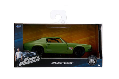 Fast N Furious 1973 Chevy Camaro, Green Metal Die cast (1: 32 Scale) | Jada Toys