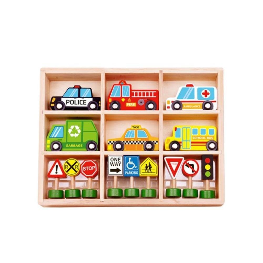 Transportation & Street Sign Set | Tooky Toy