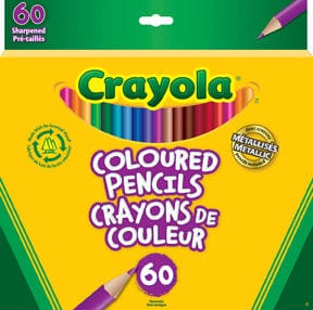 Coloured Pencils - 60 Count | Crayola