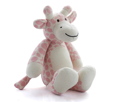 Tall Giraffe: Soft Toy For Kids - Bubblegum Pink & Ivory | Pluchi